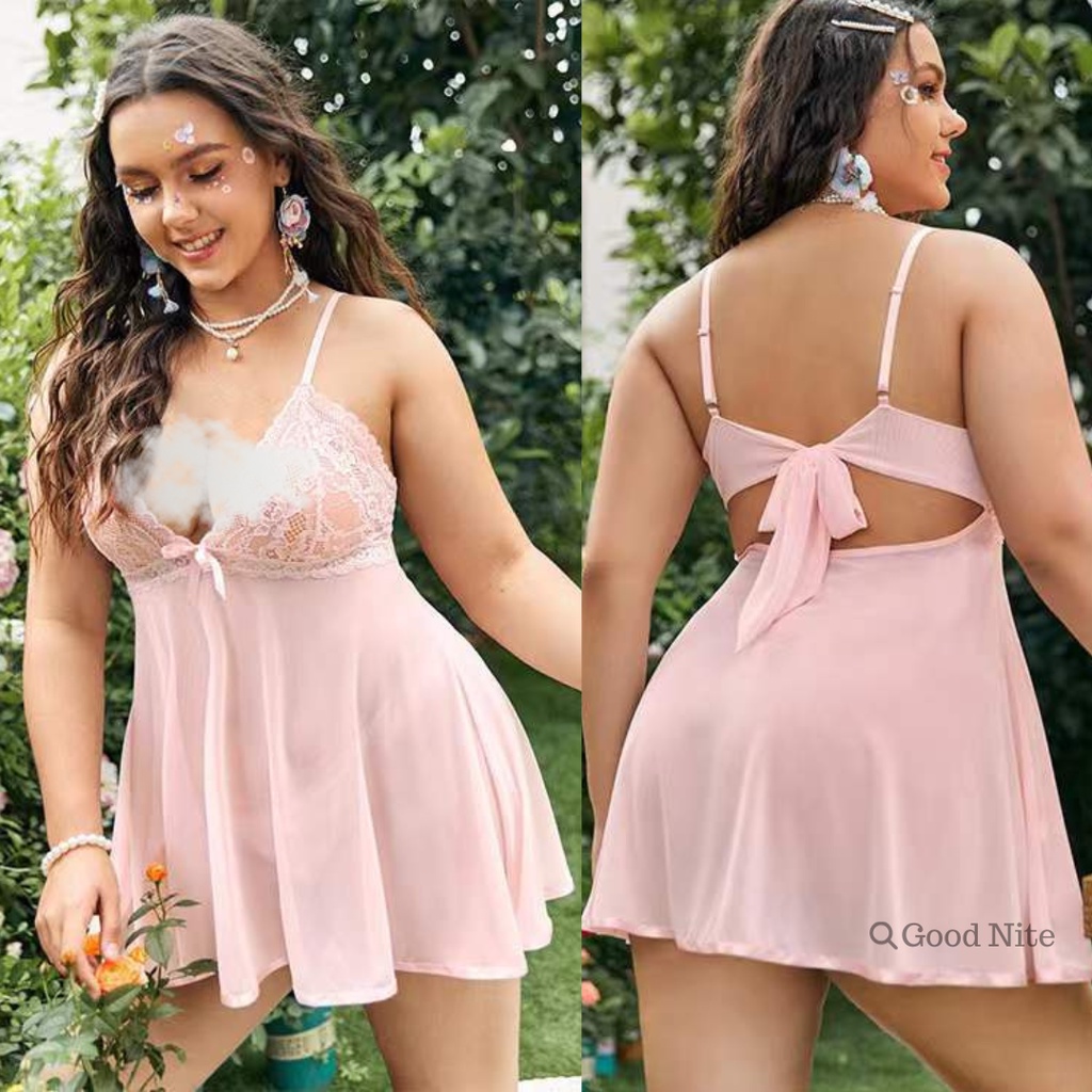 GN7240 daster lingerie seksi hot wanita / baju dinas malam hari / baju tidur seksi jumbo