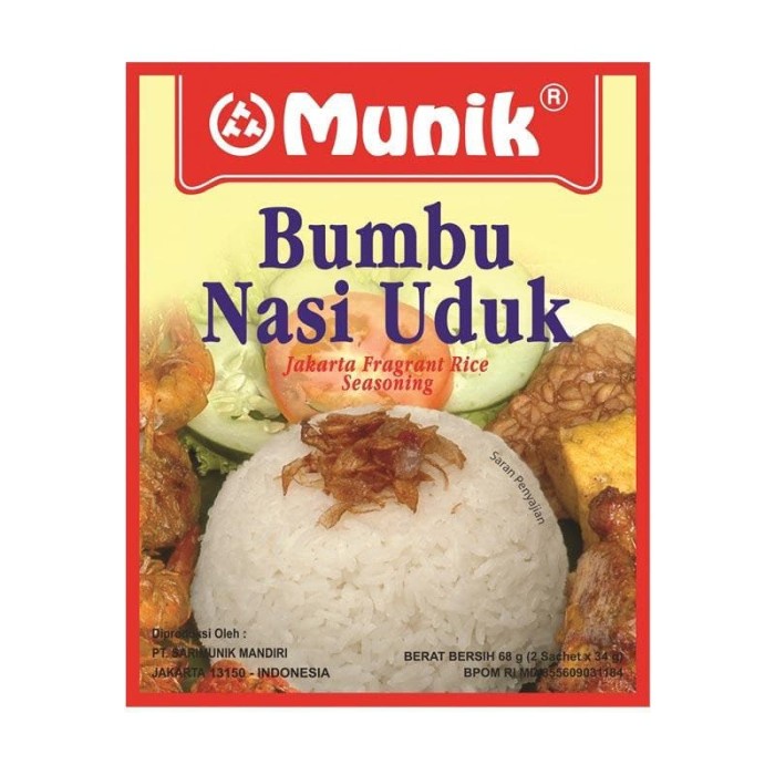 

MUNIK Nasi Uduk Bumbu Masak Instan [68 gr]
