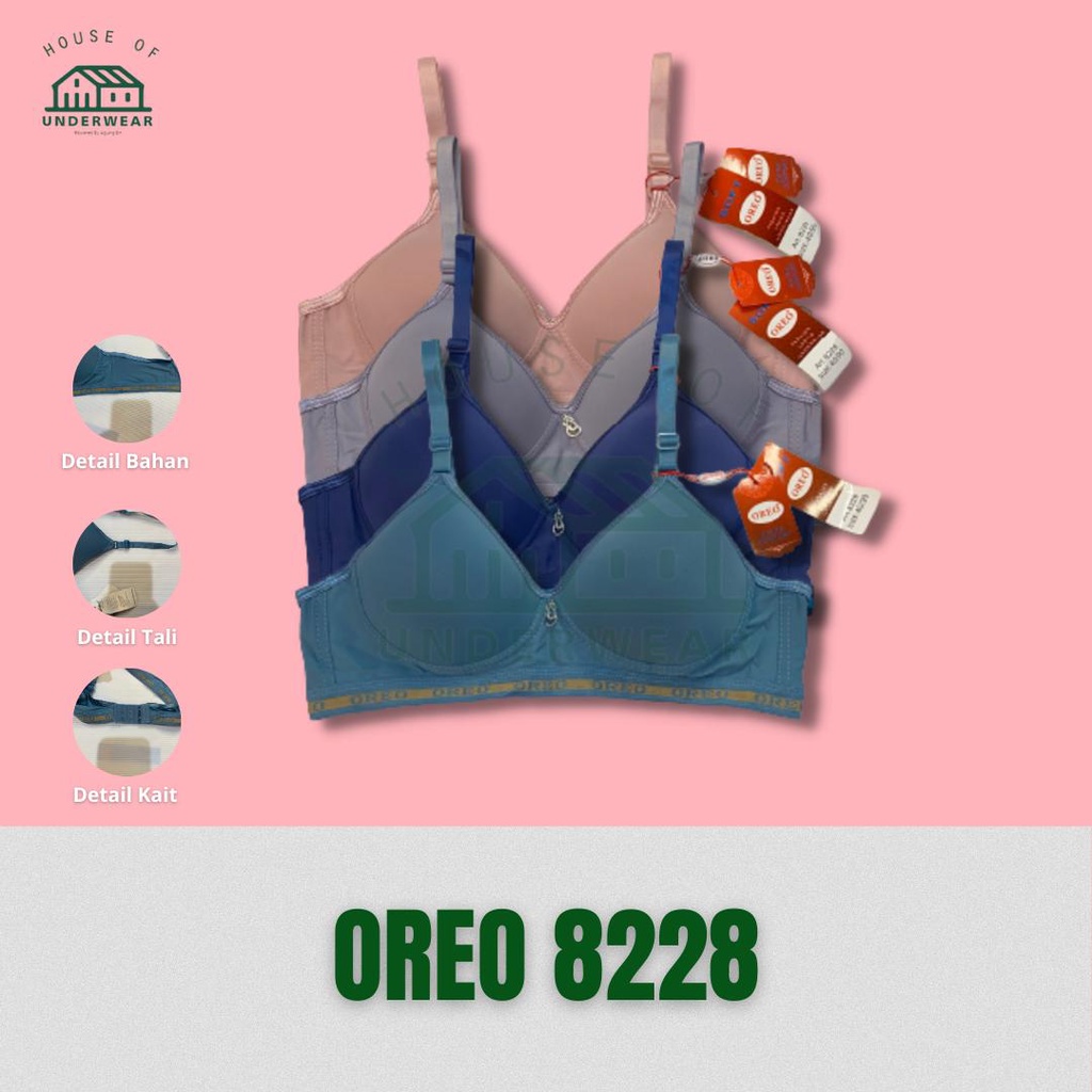 GROSIRAN 4PCS BH IMPORT BH REMAJA POLOS BH MURAH OREO GROSIR BH OREO 8228