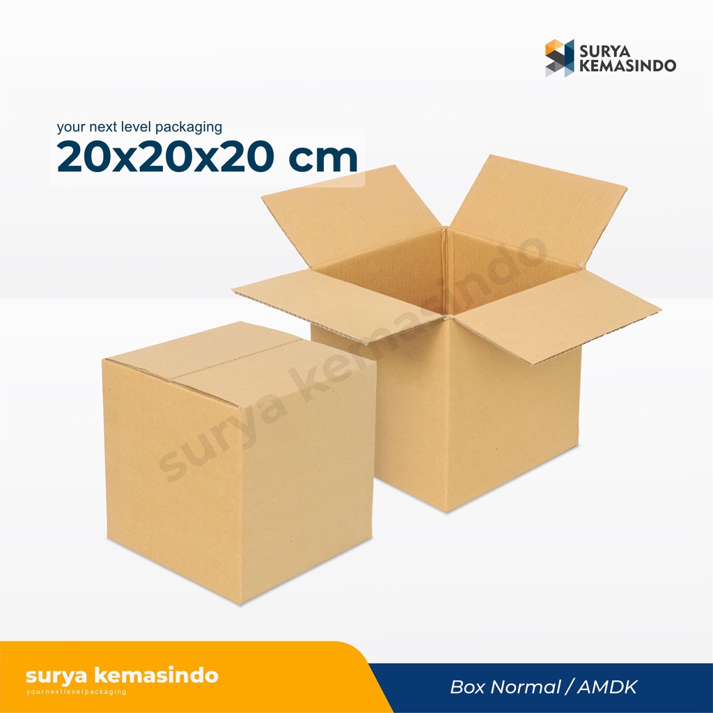 

Box 20x20x20 cm (ELA) Kardus/Karton/Paking/Normal/AMDK/Hampers/tinggi20