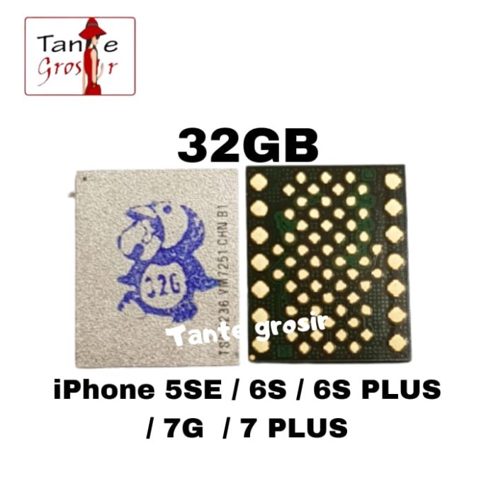 Anggit IC NAND FLASH PCIE IPHONE 5SE 6S 6SPLUS 7G 7 PLUS 32GB ORIGINAL NEW