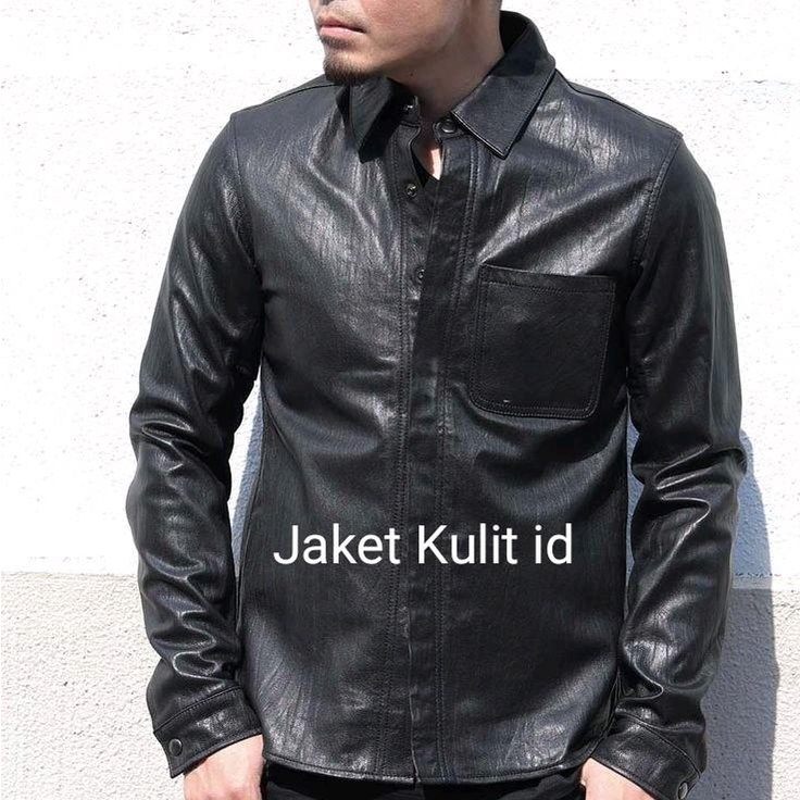 Jaket Kulit Kemeja Pria Wanita Unisex Korea Fashion