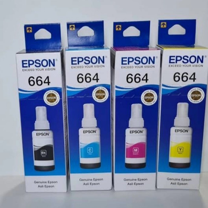 Tinta Epson 664 Original Hitam L100/L110/L120/L200/L220/L310/L360