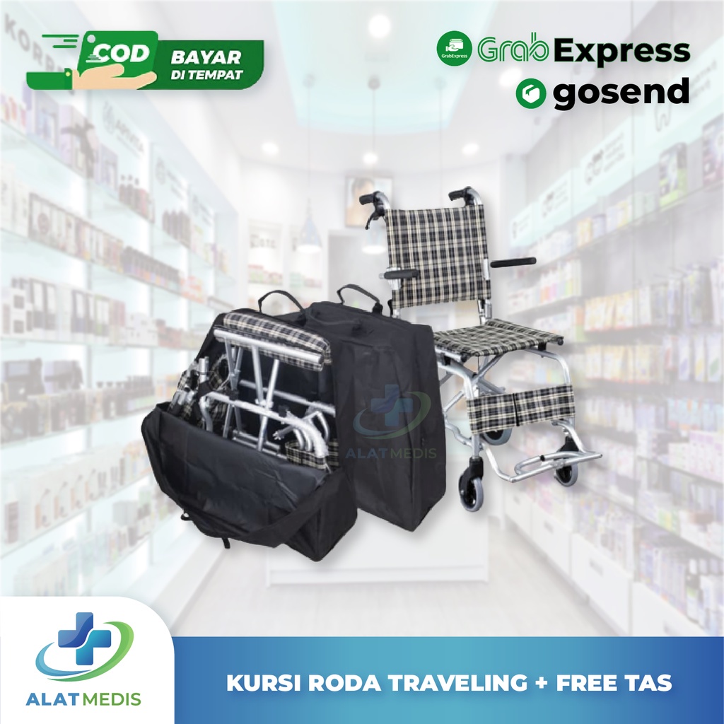 Kursi Roda Traveling Haji/Kursi roda Lipat/Kursi roda tas
