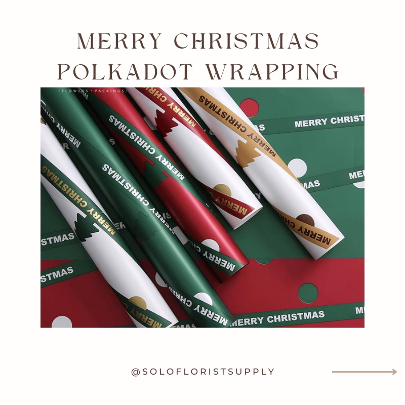 

MERRY CHRISTMAS POLKADOT NATAL WRAPPING MOTIF MERRY CHRISTMAS KERTAS KADO NATAL HAMPERS NATAL