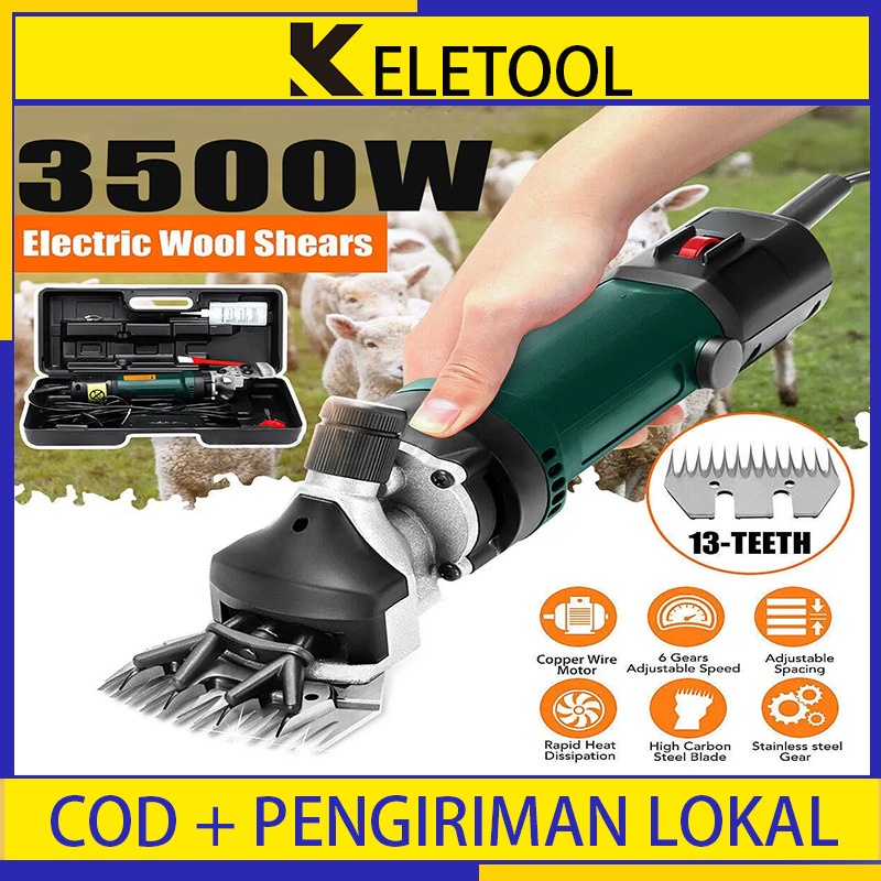 3500W Alat Cukur Bulu Domba Pemangkas ketam pencukur Bulu Domba Listrik Nirkabel  Mesin Gunting gunt