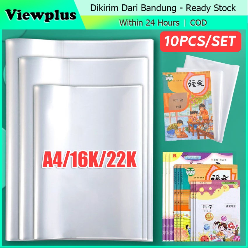 

10PCS Sampul buku stiker pvc self adhesive Plastik film Cover pelindung buku