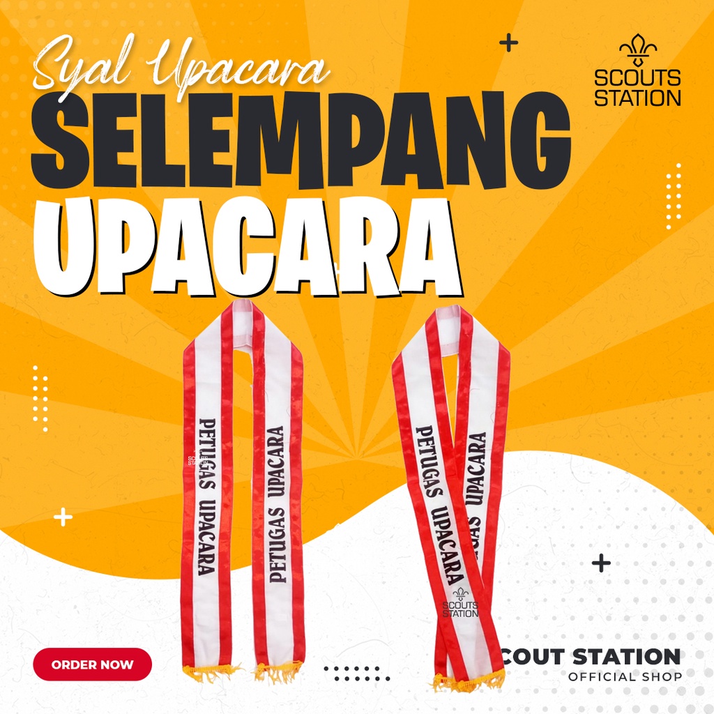 Selempang Petugas Upacara / Syal Upacara / Selempang Upacara / Syal Petugas