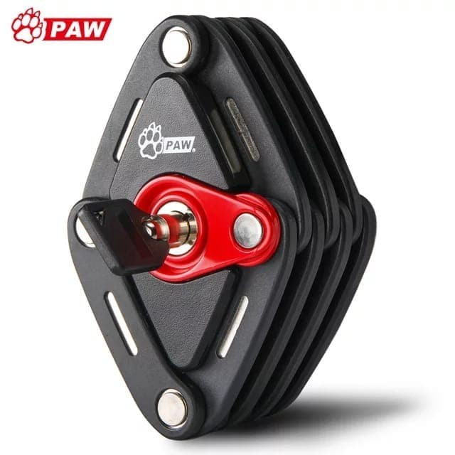 custemstore32_id Promo Paw Folding bike lock kunci sepeda gembok sepeda kunci pengaman