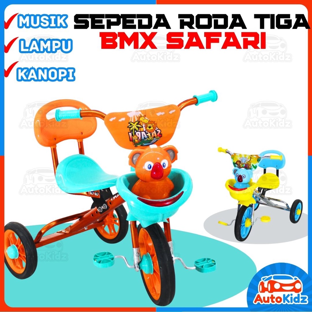 Sepeda Anak Roda Tiga BMX Safari Nikel Premium