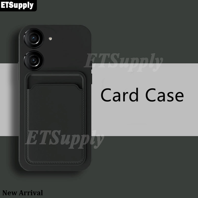 Phone Case Asus Zenfone 10 9 11 12 Ultra 8 Flip 7 Pro Back Cover Coin Purse Card Silica Gel Holder W