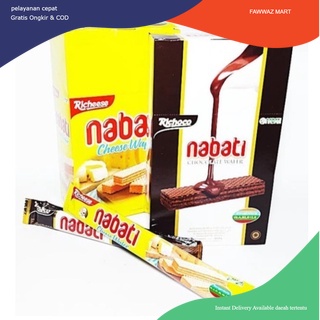 

Wafer Richeese Nabati Cheese | Richoco Chocolate Wafer 20 bks @ 6 Gr