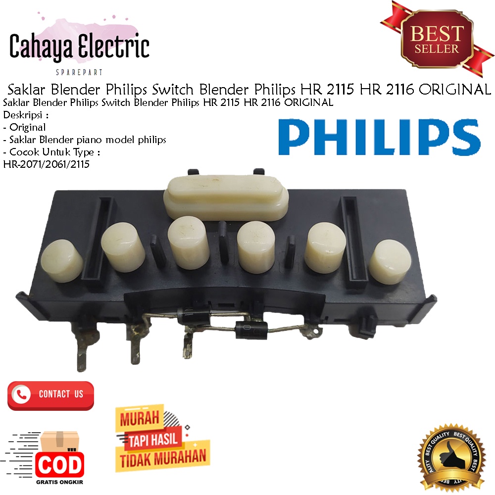 Saklar Blender Philips  Switch Blender Philips HR 2115 HR 2116 ORIGINAL