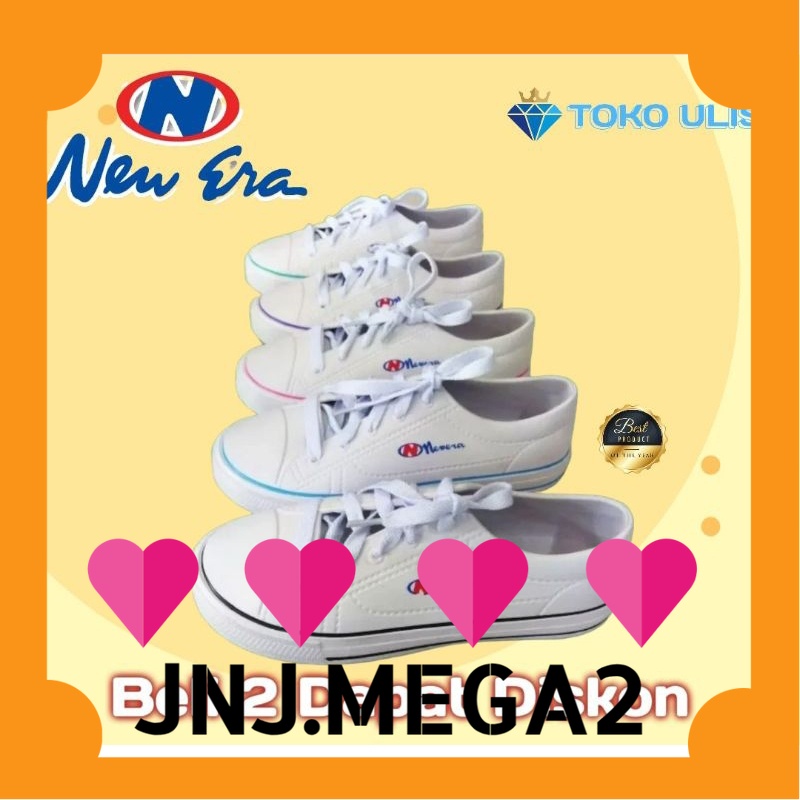 11.11 BRAND SALE Sepatu Tali New Era Putih Sepatu Karet Tali New Era LBE 9031 Original