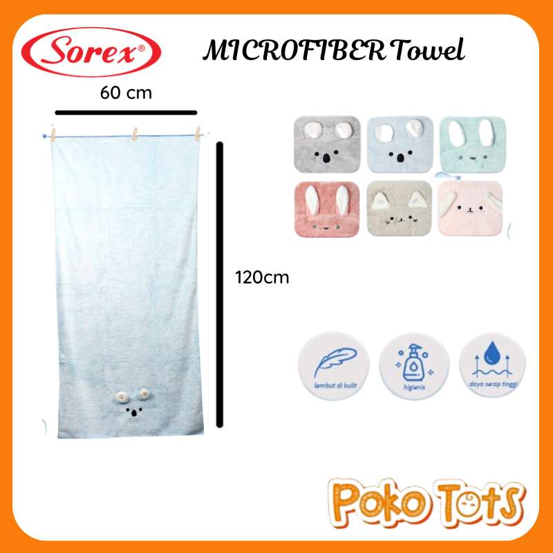 Sorex Microfiber Towel Baby 60x120 cm Sorex Handuk Bayi HM885 Handuk Premium Sorex JB