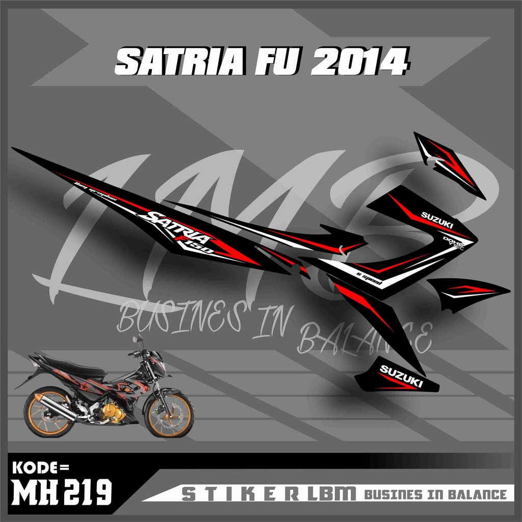 Sticker Striping List Variasi Satria Fu Facelift 2014 - Striping Variasi Satria Fu Facelift 2014