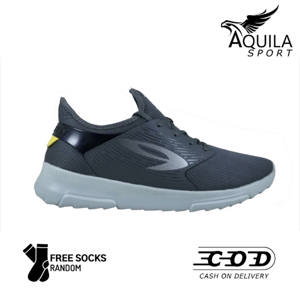 Sepatu Training 910 Nineten KIVA Original - Abu/Kuning