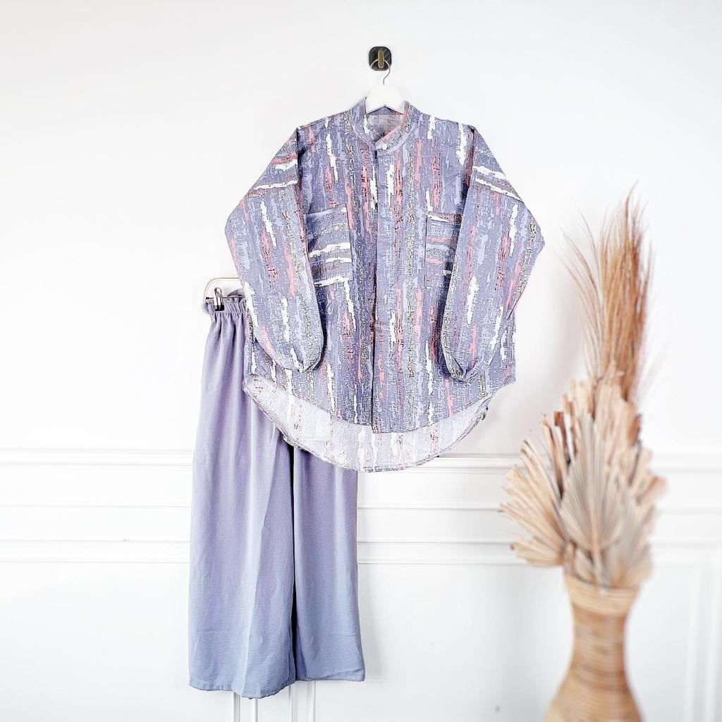 Oneset Tunik Wanita Baju + Celana Tiara One Set Tunik BAJU WANITA murah