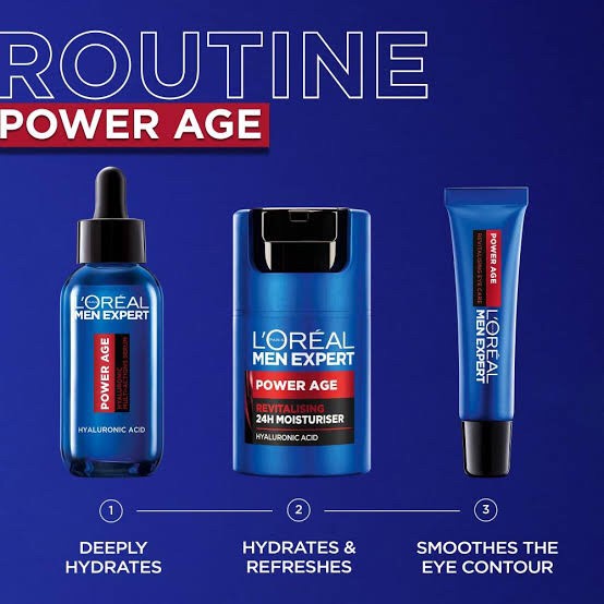 Loreal Power Age Set of 3 [ Serum , Moisturizer & Eye Cream ]