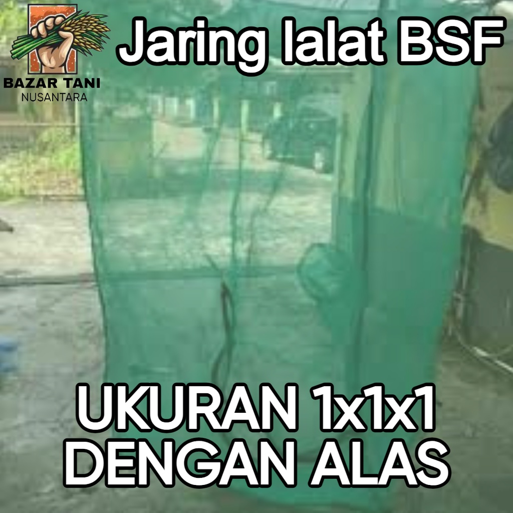 jaring kandang lalat maggot BSF ukuran 1x1x1 meter