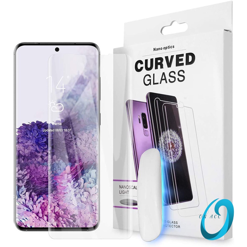 Tempered glass / pelindung layar / antigores UV melengkung Vivo X50 Pro / X60 Pro / X70 Pro  Tempere