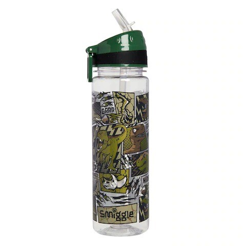 BOTOL  MINUM SMIGGLE 2002A UK.650ML - DINO HIJAU