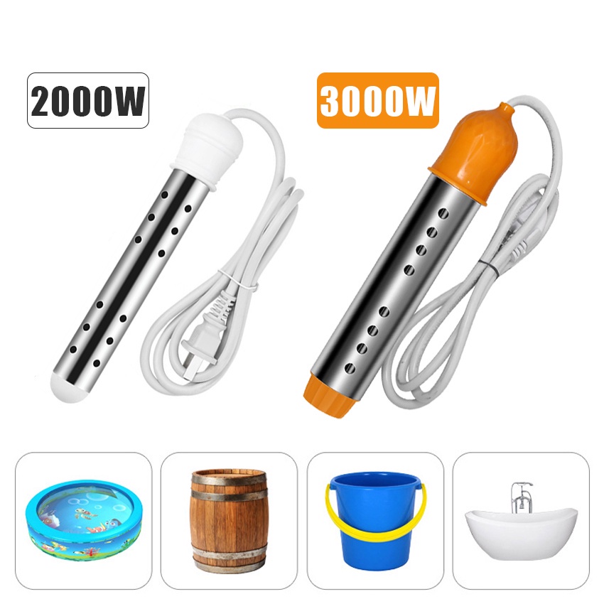 2000W/3000W Elemen Pemanas Air Listrik Portable / Electric Water Heater Portable Kamar Mandi 220V -