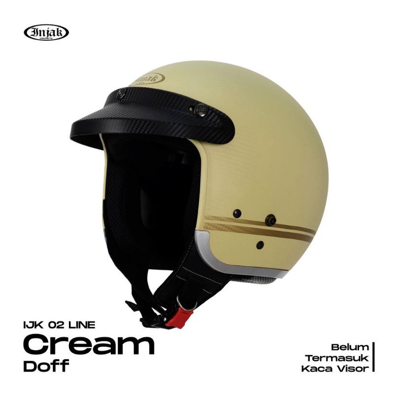 GROSIR | Helm Bogo Injak Carbon | Helm injak Retro | Injak Helmet