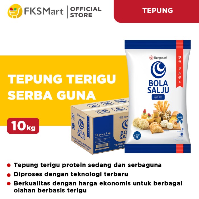 

JF-98 BOLA SALJU Tepung Terigu 1 Kg Karton