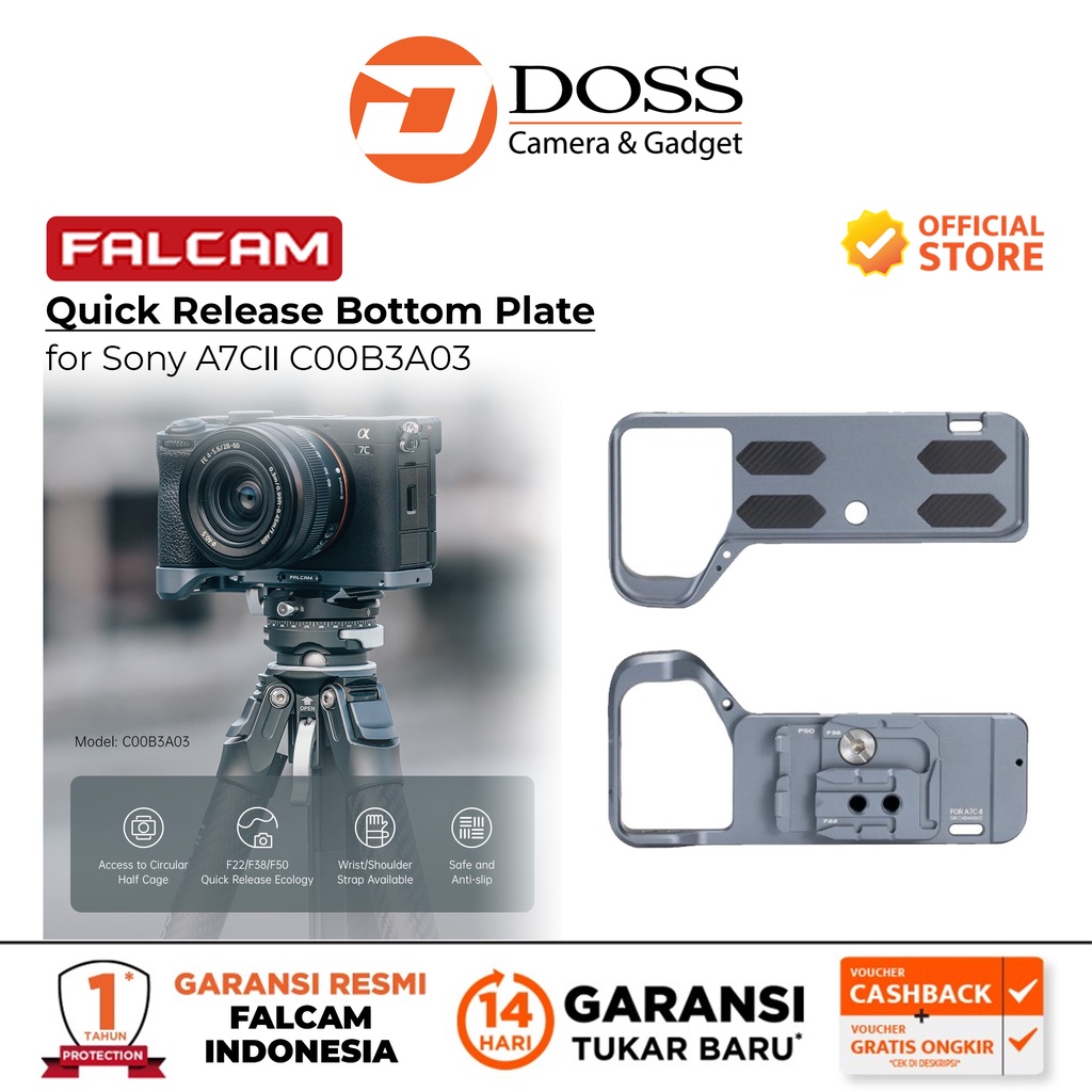 Falcam F22&F38&F50 Quick Release Bottom Plate for Sony A7CII C00B3A03