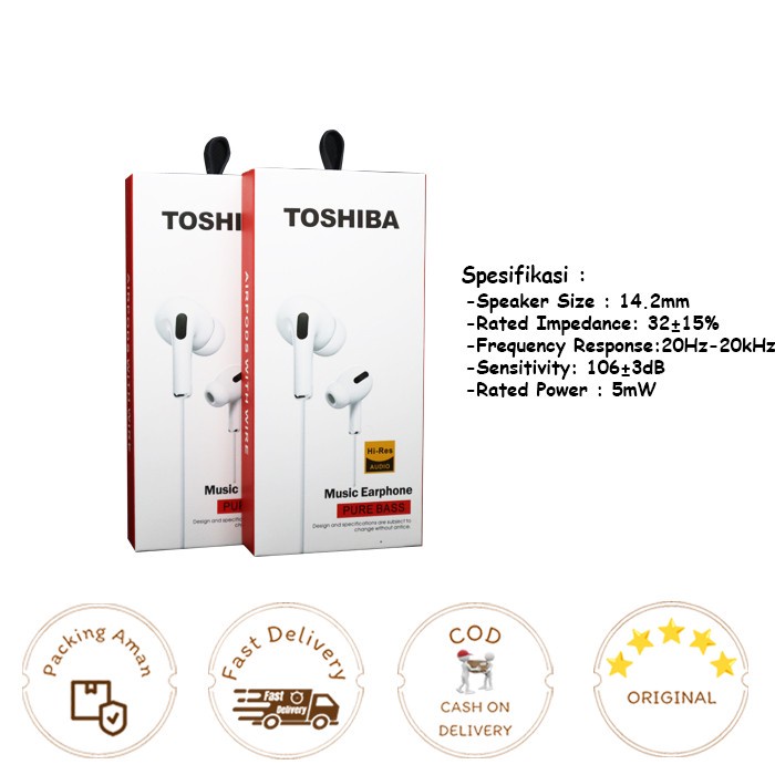 Handset/Handsfree Headset Pure Bass Music Earphone Hi-Res Audio