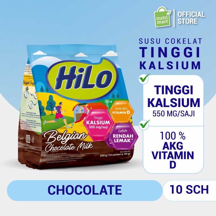 

[Big Sale] HiLo Active Belgian Chocolate - Susu Tinggi Kalsium