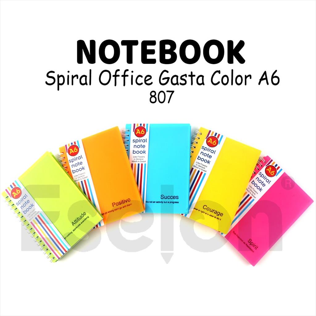 

Diary Spiral A6 GASTA 807 80lembar BNS 807 / Notebook A6 OFFICE