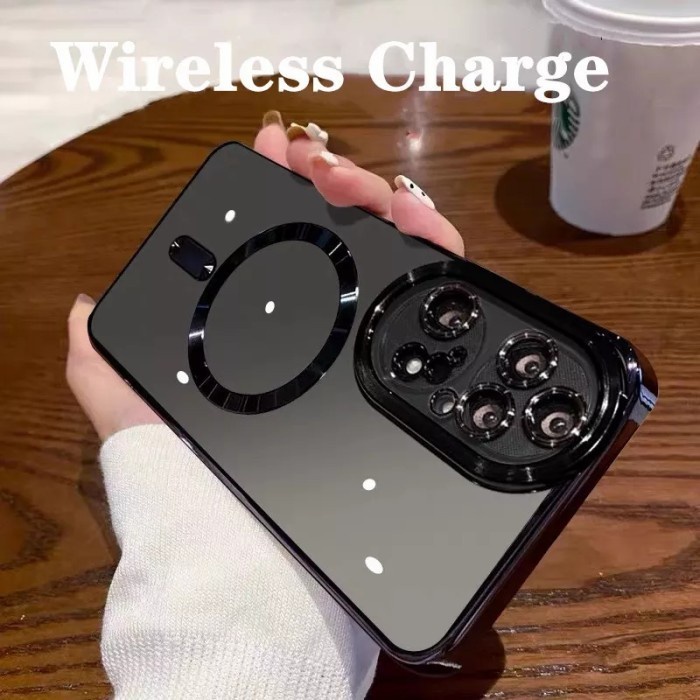 MAGNENTIC CASE FOR HUAWEI P40 PRO P30 PRO Electroplating  Case Transparan Phone Case Magsafe clear