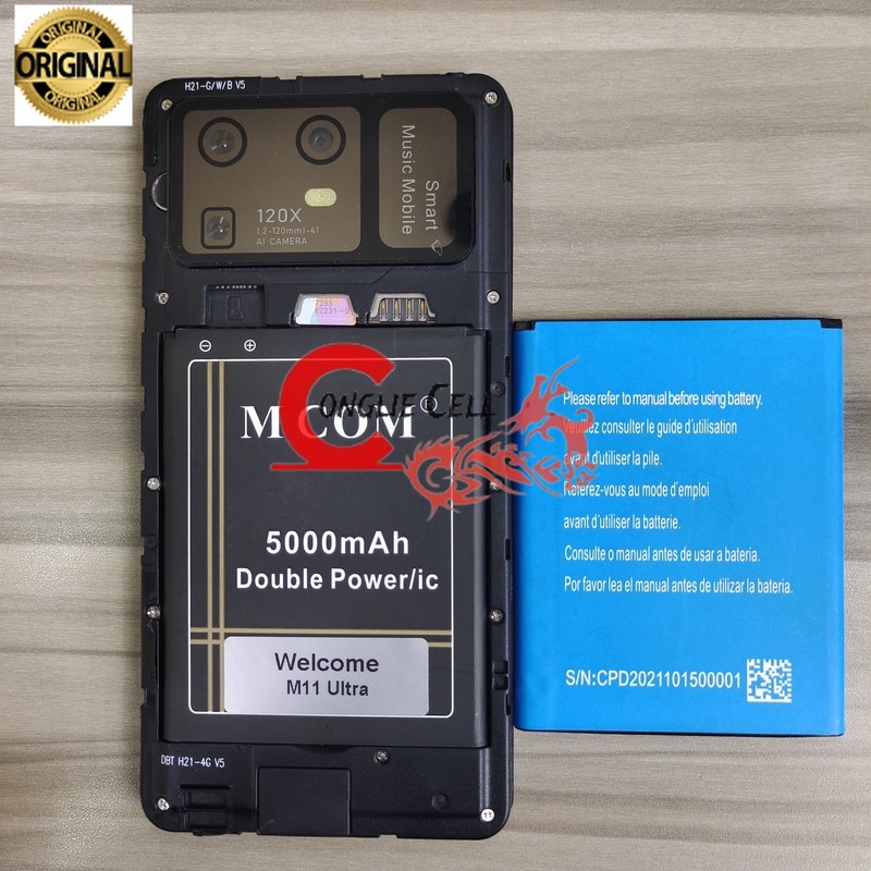 Battery Batere Batre Baterai Double Power Mcom Welcome M11 Ultra