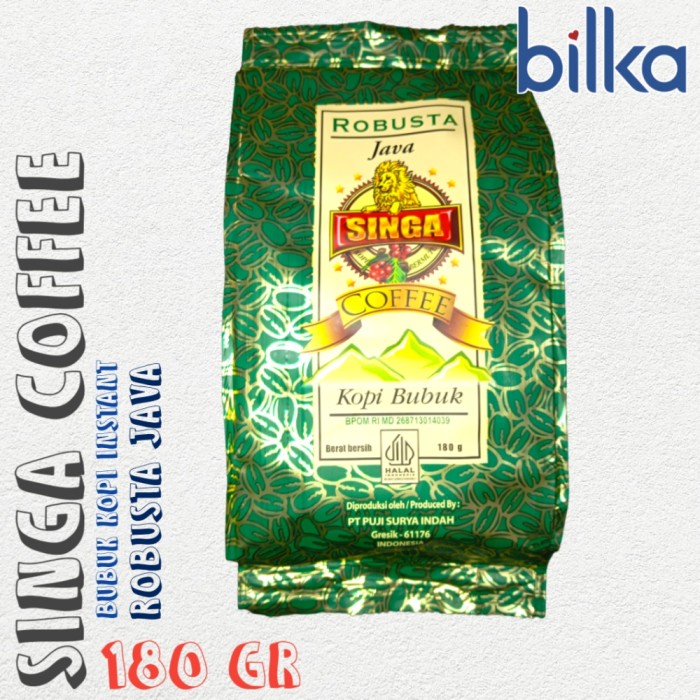 

KOPI BUBUK CAP SINGA ROBUSTA JAVA 180 GRAM