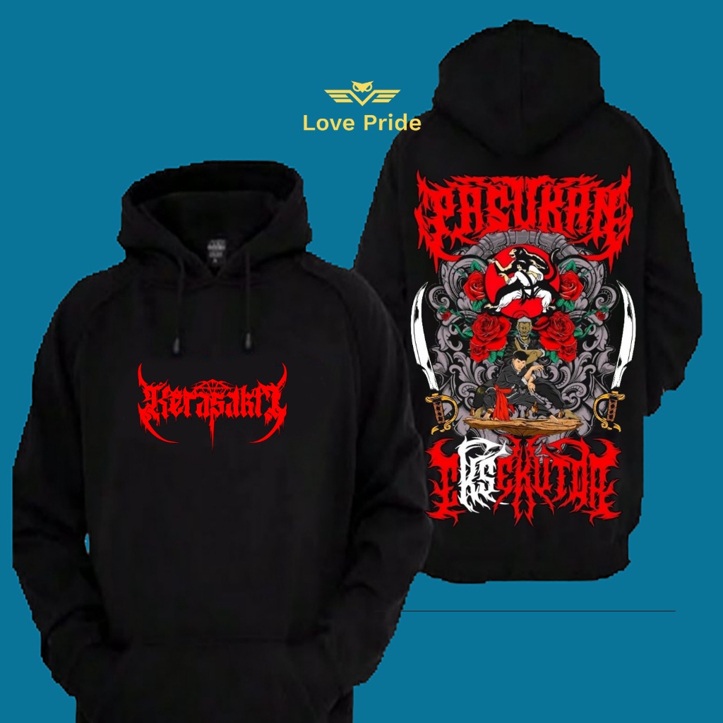 Sweater Hoodie Distro Pencak Silat IKSPI Kera Sakti Pasukan Eksekutor Premium Terbaru