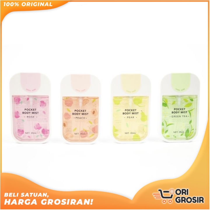 ORI Grosir   Miniso Body Spray Pocket Body Mist 35mL Parfum Wanita Parfum Pria / Parfum Badan Awet S