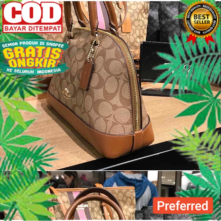 Coach Signature Mini Sierra Satchel coach hand bag shoulder bag Tas Wanita// HAND BAG / TAS TANGAN M