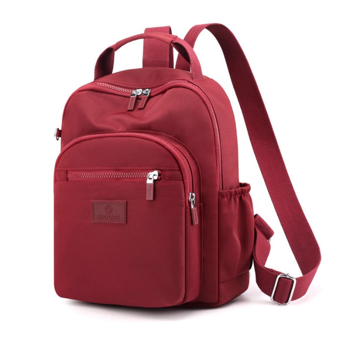 Tas ransel punggung - back pack wanita asli import suoyate bag S6042 - Maroon