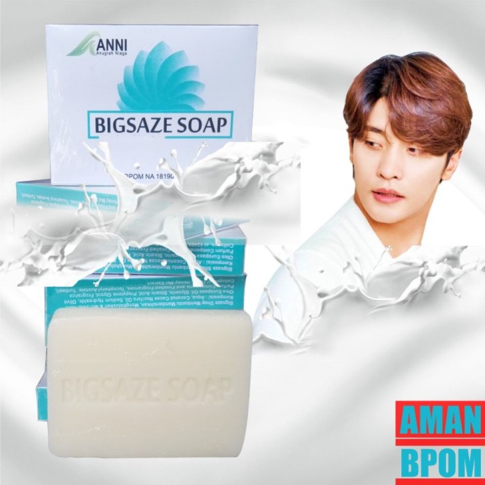 sabun mandi pemutih badan wajah selangkangan permanen pria BPOM
