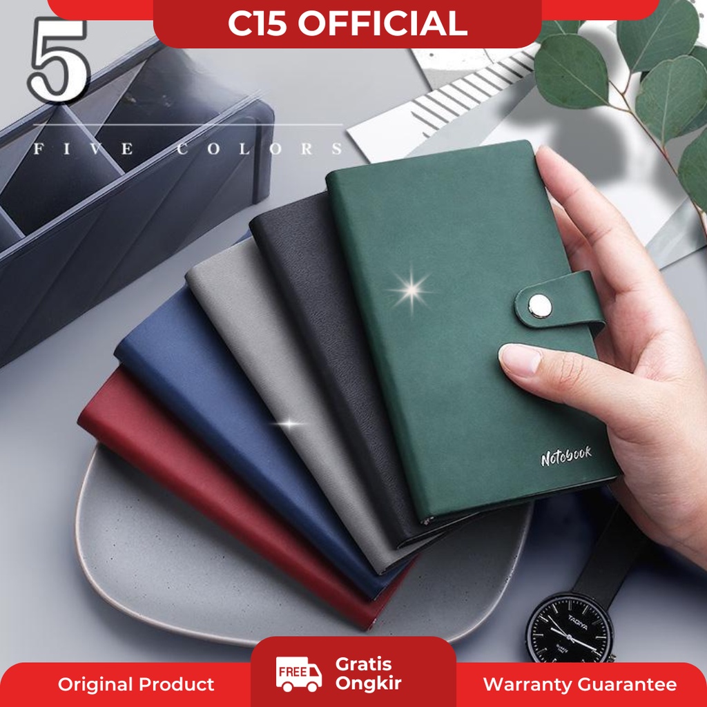 

C15 Buku Catatan Harian Notebook Diary Jurnal Cover Kulit A7