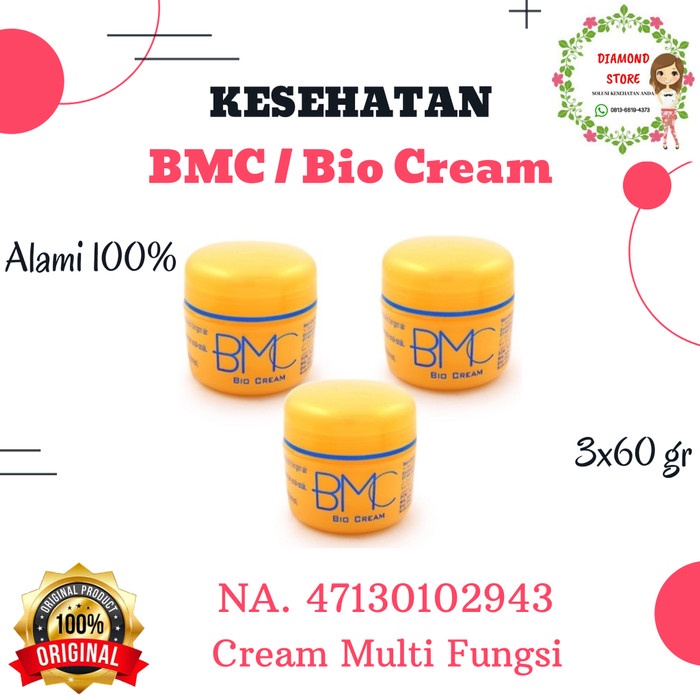 [ READY STOCK ] Salep BMC / Bio Cream 3x60gr • KK Indonesia • ORI 100% •