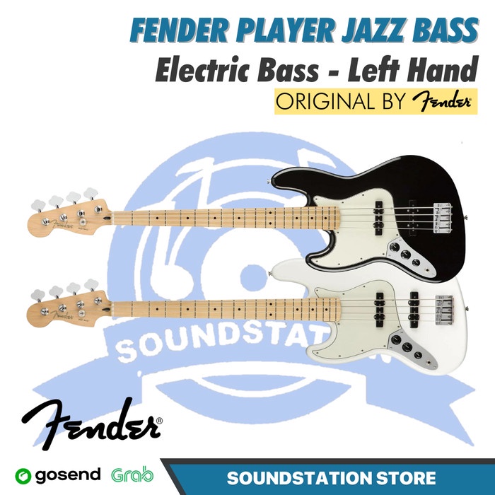 Fender Player Jazz Bass Left-Handed Guitar, Maple FB- Bass Kidal