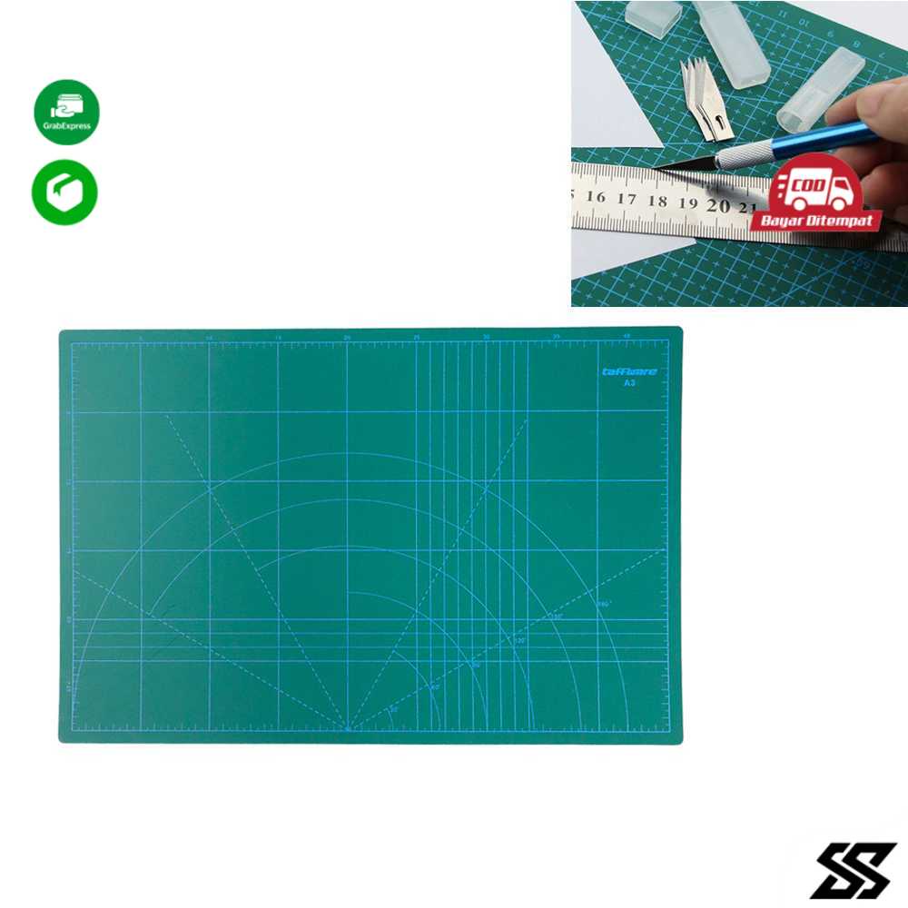 

Alas Potong Work Cutting Mat Pad Ukruan A3