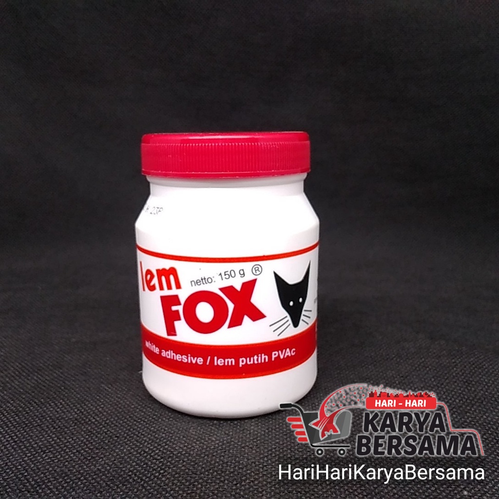 

LEM FOX LEM PUTIH PVAC 150GR