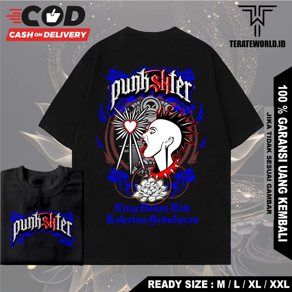 Kaos PSHT Setia Hati terate PUNKSHTER-BLUE Kaos Srikandi PSHT Gashak Shorenk Kopasther Raja Tega