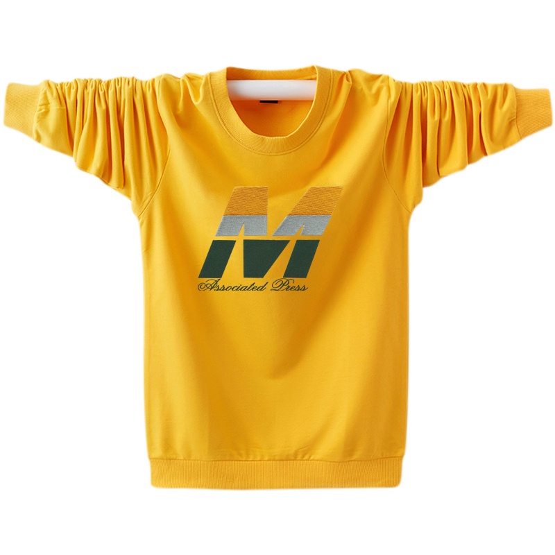 New men's pure cotton hoodie, men's long sleeved T-shirt, youth student Korean loose fit oversized h