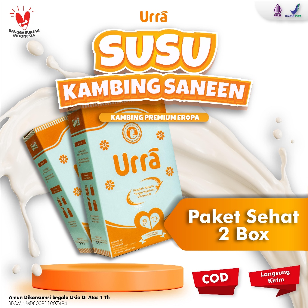 

Susu Urra 200gr - Paket 2 Box Susu Kambing Saneen Premium Asal Eropa Mengatasi Permasalahan Sendi