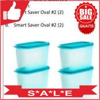 Tupperware Smart Saver Oval #2 Toska 4pcs Tupperware Original